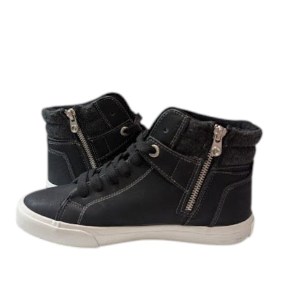 Blowfish Malibu Womens Black Lace Up Side Zipper High Top Sneaker Size 7 NWOB - Picture 4 of 9